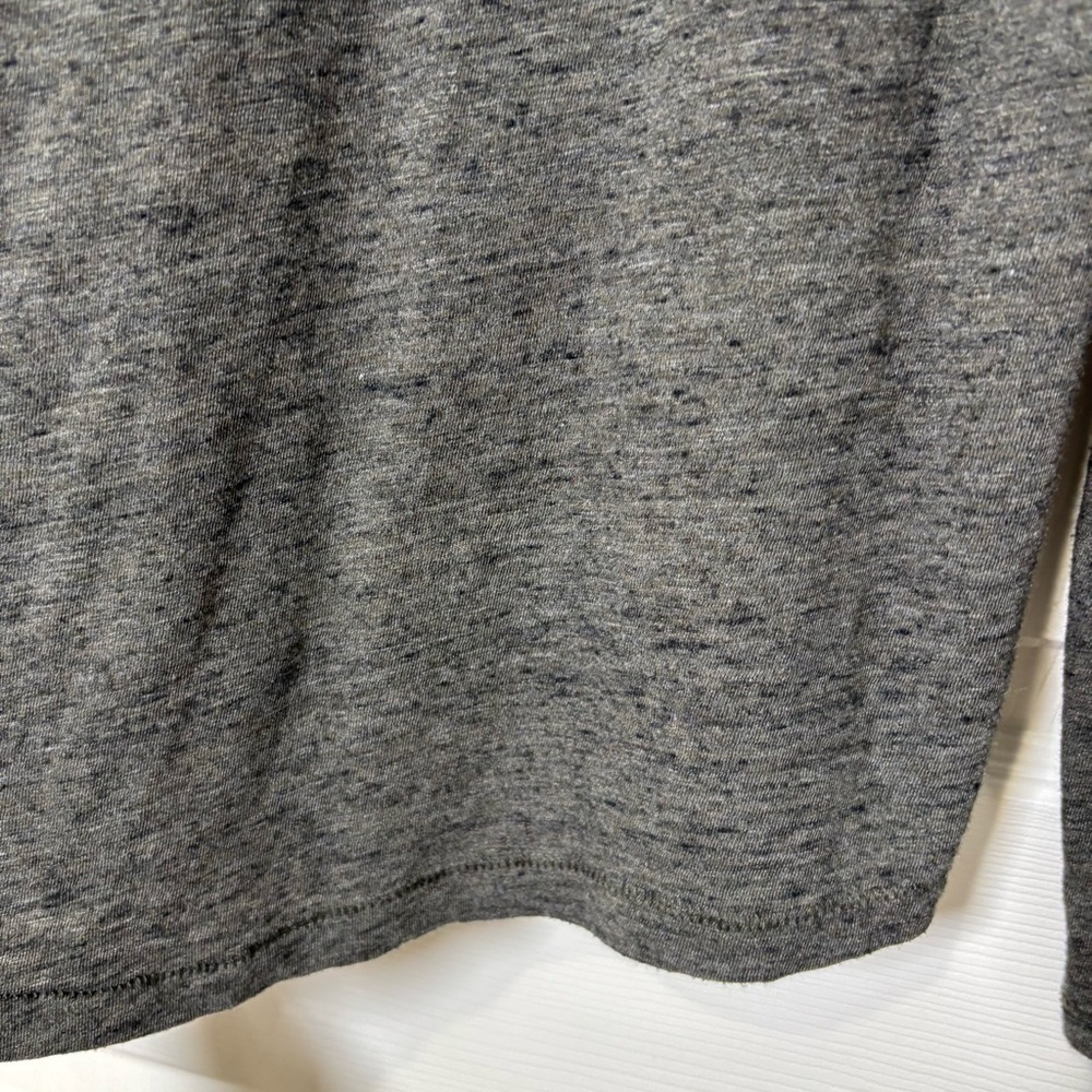Buck Mason Shirt Mens XL Gray Charcoal Knit Pullover Crew Neck Long Sleeve Lux - Picture 6 of 7